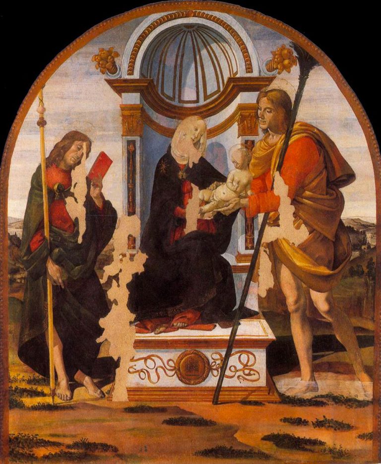 Bartolomeo_Della_Gatta__Madonna_and_Child_with_Sts_James_and_Christopher__finale Tre Rose Bartolomeo_Della_Gatta__Madonna_and_Child_with_Sts_James_and_Christopher__finale Tre Rose